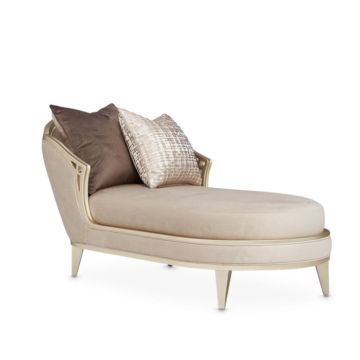 Michael Amini Villa Cherie Hazelnut Chaise