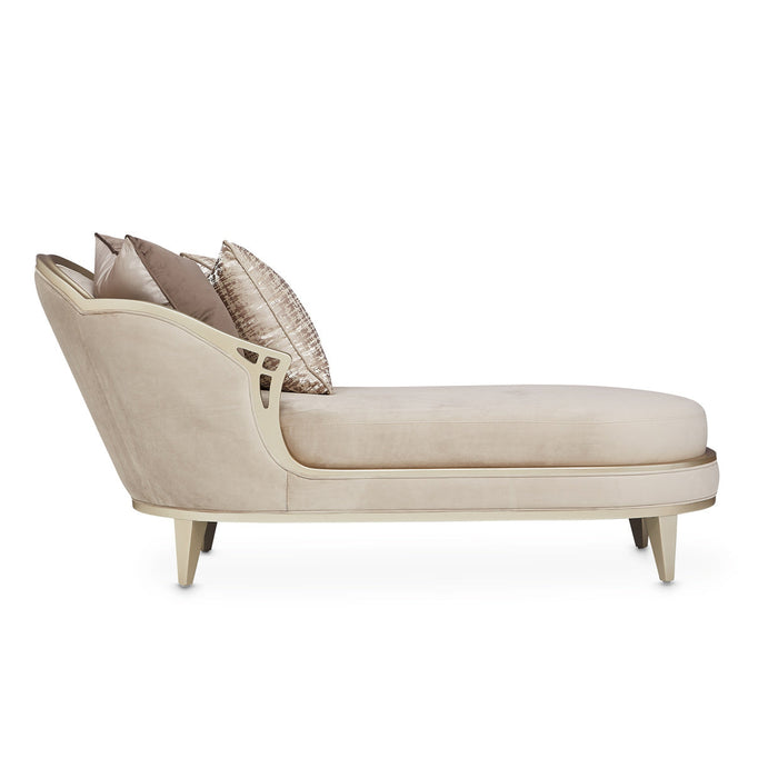 Michael Amini Villa Cherie Hazelnut Chaise