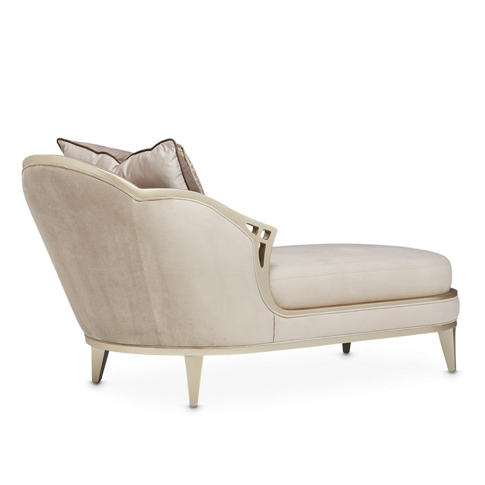 Michael Amini Villa Cherie Hazelnut Chaise