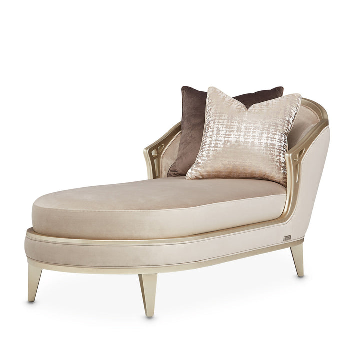 Michael Amini Villa Cherie Hazelnut Chaise