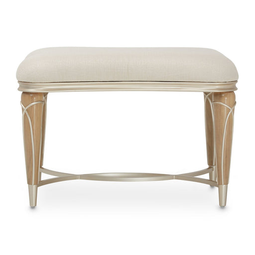 Michael Amini Villa Cherie Caramel Ottoman