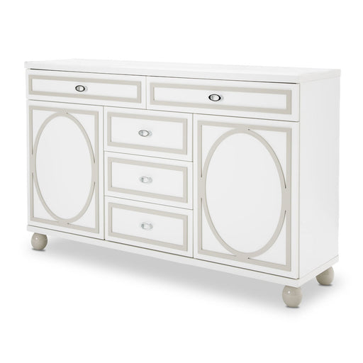 Michael Amini Sky Tower Storage Console Credenza