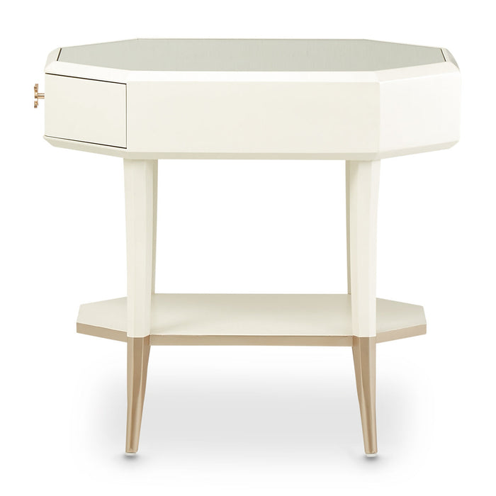 Michael Amini La Rachelle Octagonal End Table