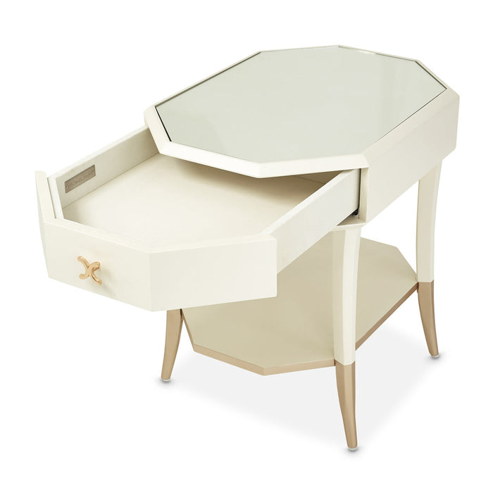 Michael Amini La Rachelle Octagonal End Table