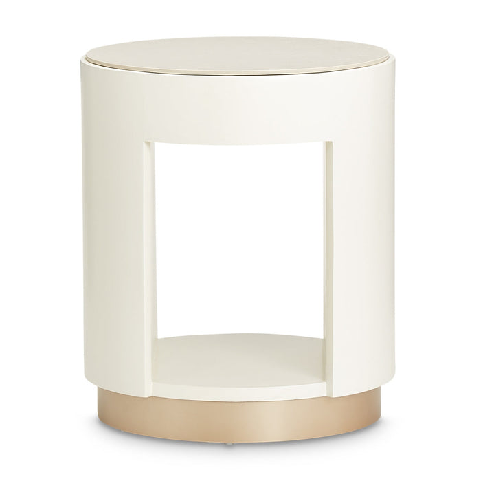 Michael Amini La Rachelle Round End Table