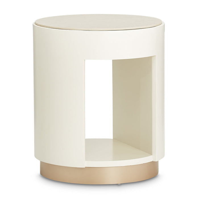 Michael Amini La Rachelle Round End Table