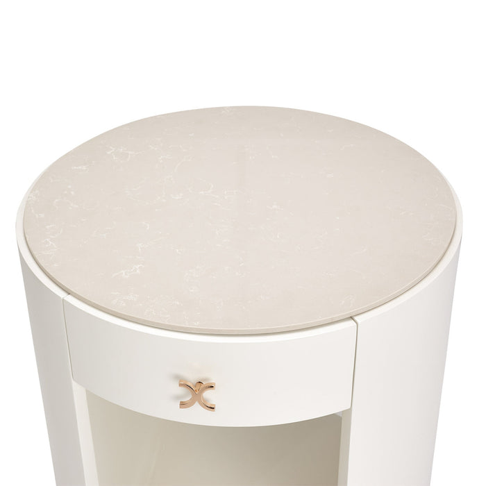 Michael Amini La Rachelle Round End Table