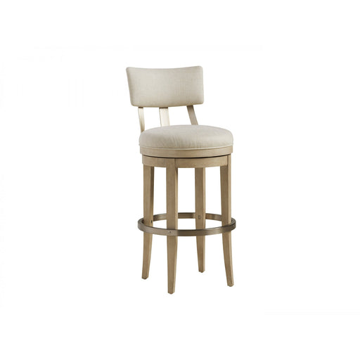 Barclay Butera Malibu Cliffside Swivel Upholstered Bar Stool As Shown