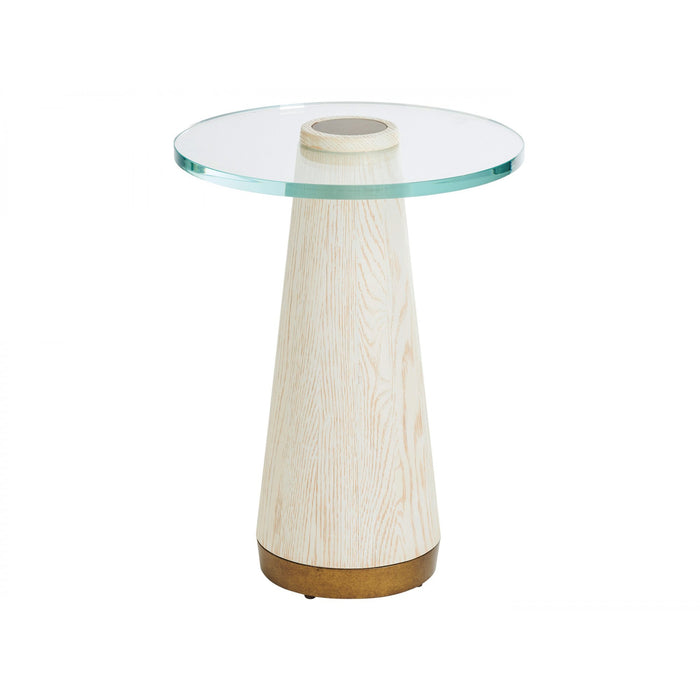 Barclay Butera Carmel Castlewood Glass Top Accent Table