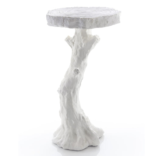 Global Views Faux Bois Table White