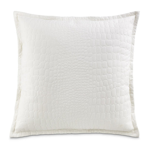 Michael Amini Ashworth 26" Square Euro Sham White Pillow