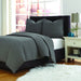 Michael Amini Trent Coverlet/Duvet Set Gray