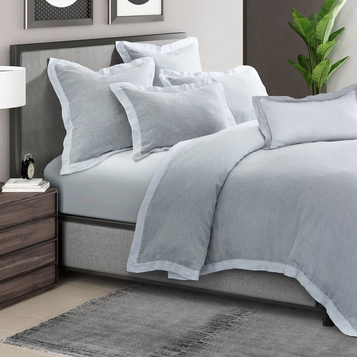 Michael Amini Atina Duvet Set Gray