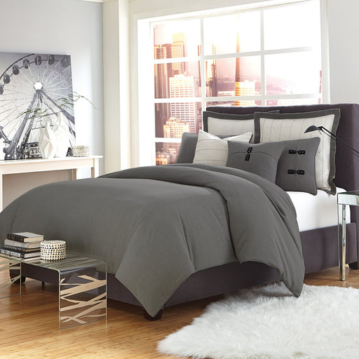 Michael Amini Fusion Duvet Set Gray