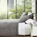 Michael Amini Messina Quilt Set Platinum