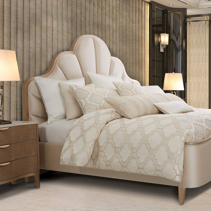 Michael Amini Spectrum Comforter Set Pearl