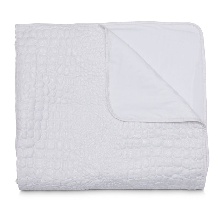 Michael Amini Brilliance Coverlet/Duvet White