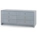 Villa & House Bryant Linen Extra Wide Large 6-Drawer by Bungalow 5