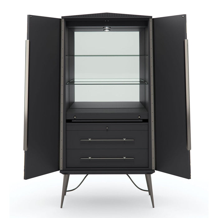 Caracole Served With A Twist Bar Cabinet DSC