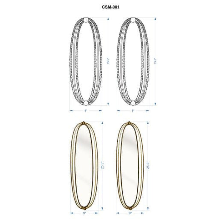 Surya Chasm Mirror - Set