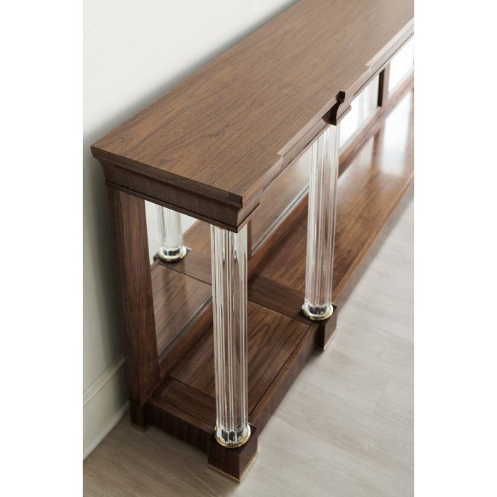 Caracole Classic A Clear Perspective Console Table DSC