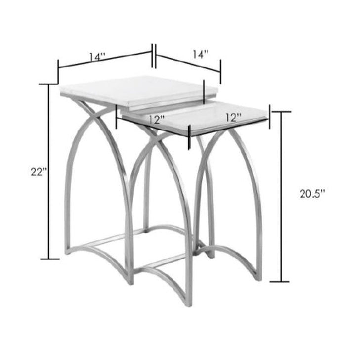 Surya Evana Nesting Table Set