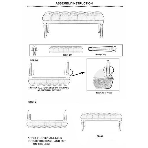 Surya Archive FL-1011 Ottoman