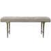 Uttermost Imperial Upholstered Gray Bench