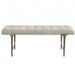 Uttermost Imperial Upholstered Gray Bench