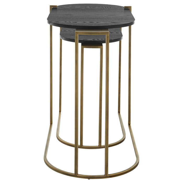 Uttermost Aztec Wood Nesting Tables - Set of 2