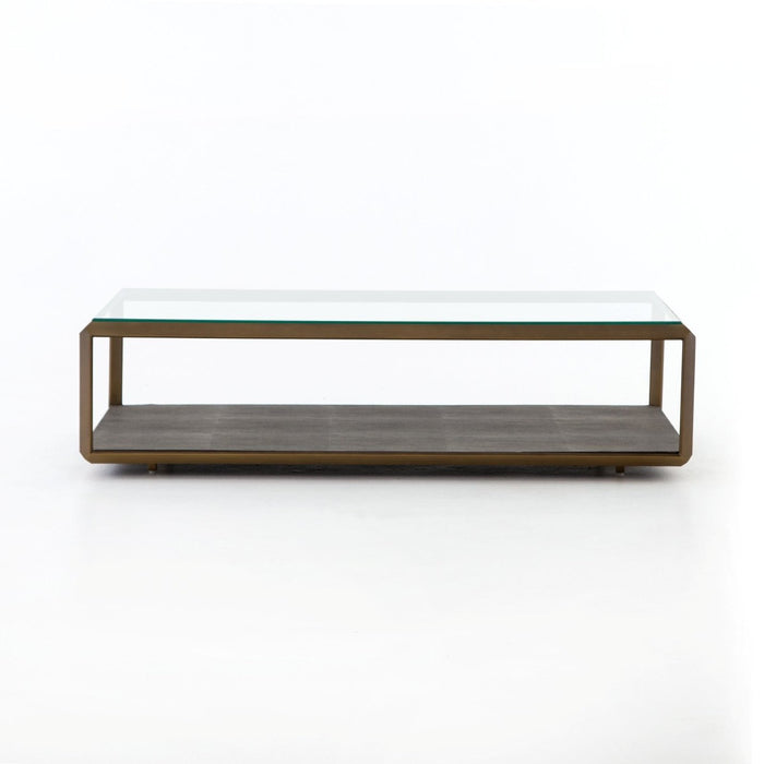 Four Hands Shagreen Shadow Box Coffee Table