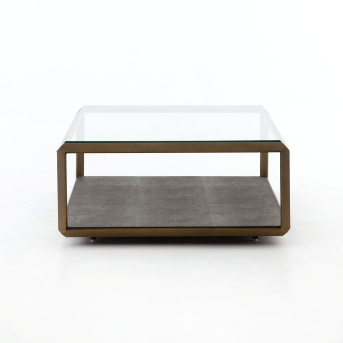 Four Hands Shagreen Shadow Box Coffee Table