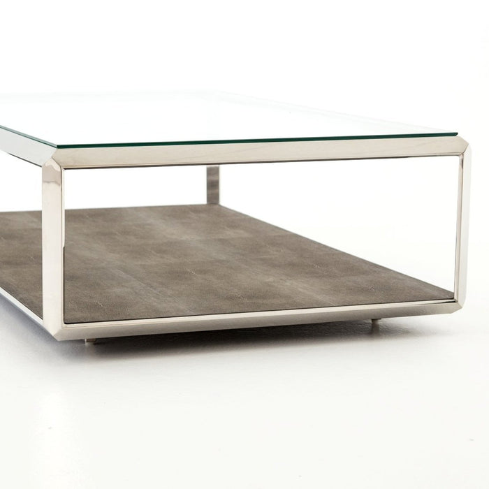 Four Hands Shagreen Shadow Box Coffee Table