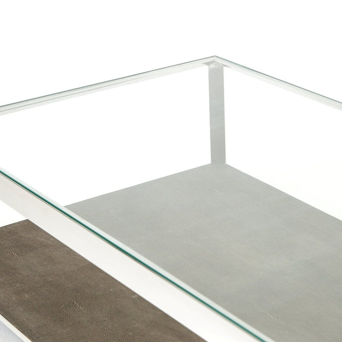 Four Hands Shagreen Shadow Box Coffee Table