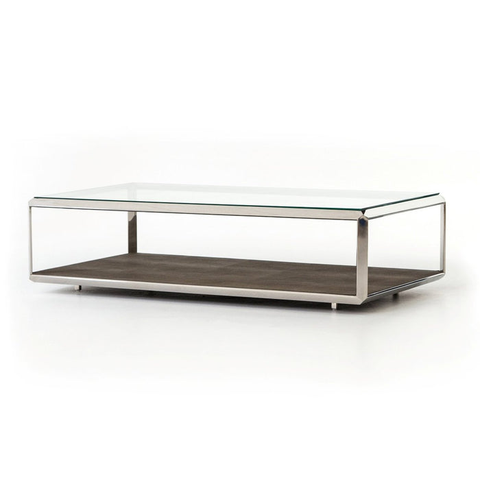 Four Hands Shagreen Shadow Box Coffee Table