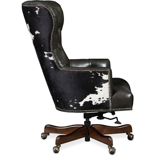 Hooker Furniture Katherine Executive Swivel Tilt Chair w/ Black & White HOH