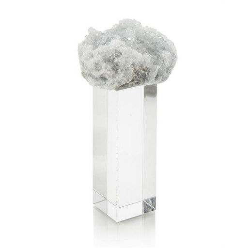 John Richard Celestite On Crystal Tall