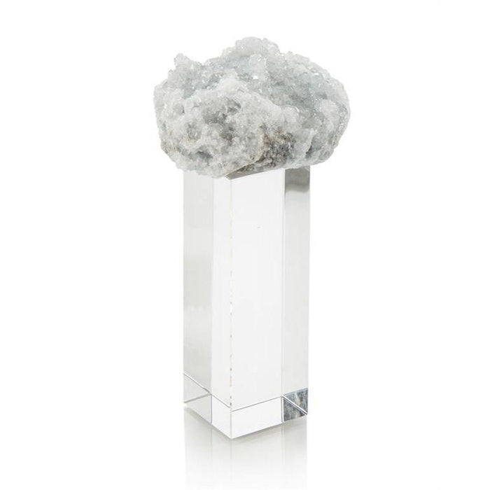 John Richard Celestite On Crystal Tall