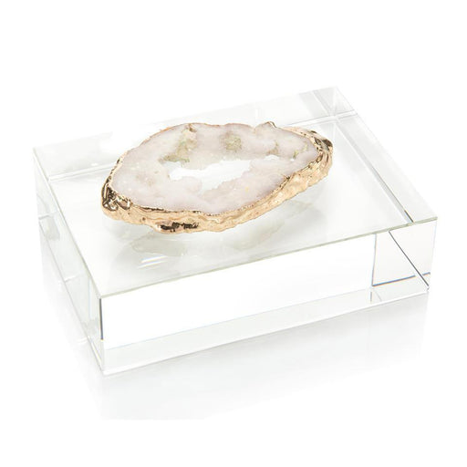 John Richard White Geode On Crystal