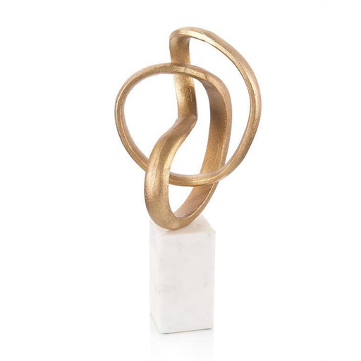 John Richard Intertwined Sculpture In Gold