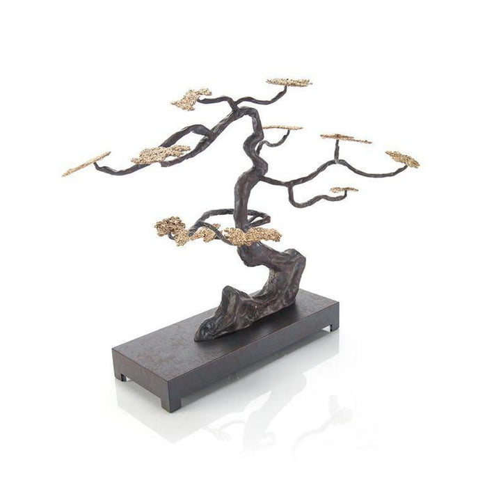 John Richard Windswept Sculpture In Antique Brass