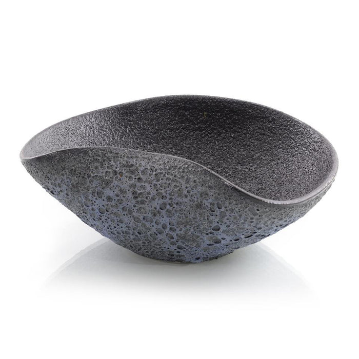 John Richard Textured Crackle Teal Bowl