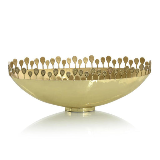 John Richard Polished Brass Oval Crown Bowl I