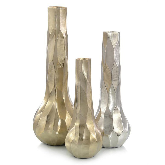 John Richard Set Of Three Organic Harlequin Vases