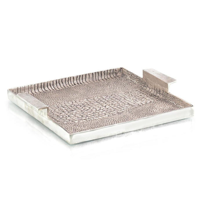 John Richard Alligator Textured Aluminum Tray Ii