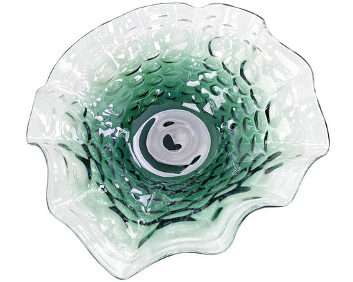 John Richard Emerald Green Handblown Glass Bowl