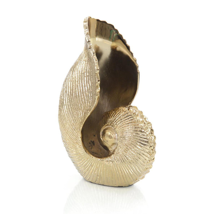 John Richard Nautilus Seashell Brass Sculpture