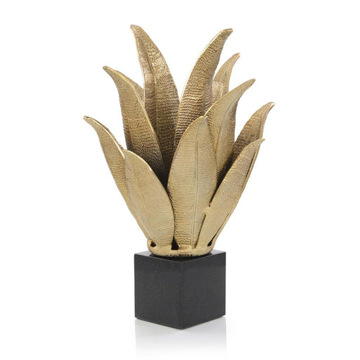 John Richard Handcrafted Brass Leaf Sculpture