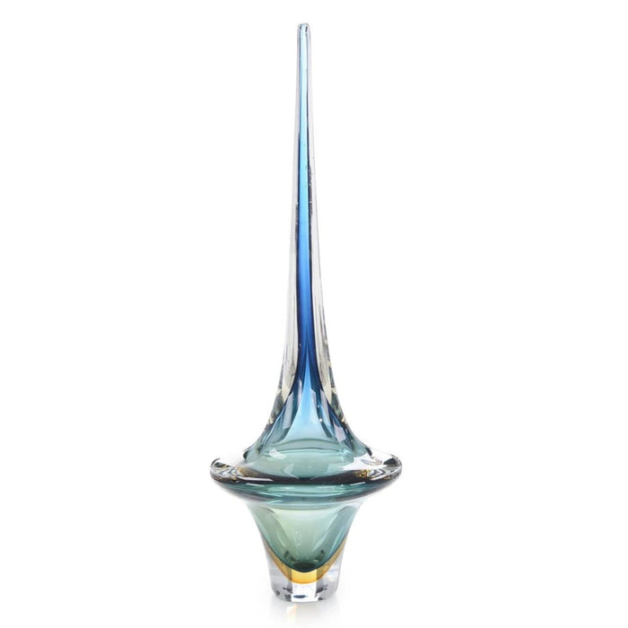 John Richard Azure Blue Handblown Glass Sculpture I