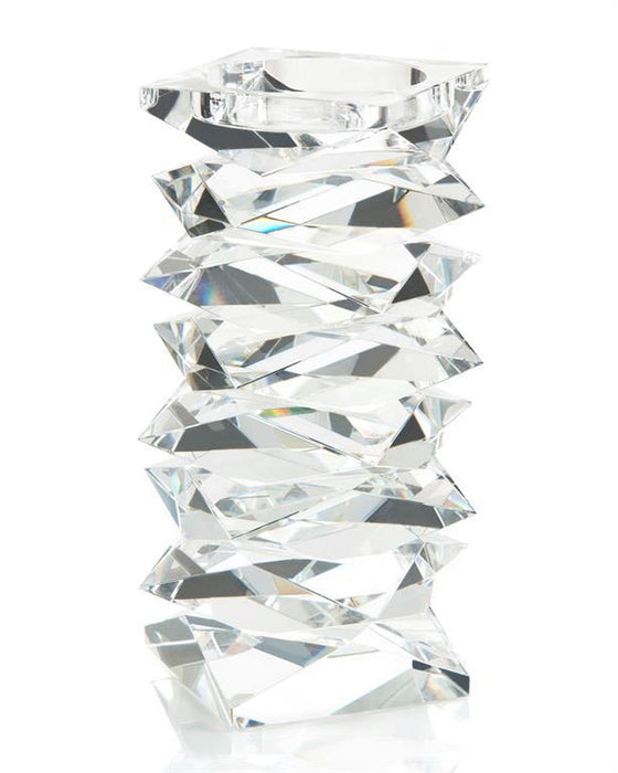 John Richard Stacked Crystal Candleholder